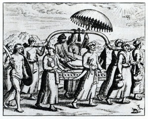 Palanquin in India (16. century)