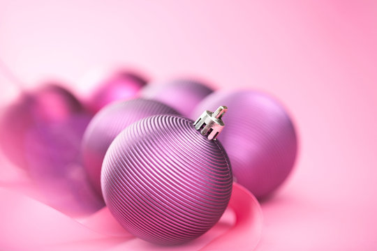 Purple Christmas Balls