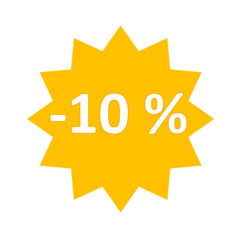 10 percent sale icon