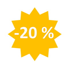 20 percent sale icon