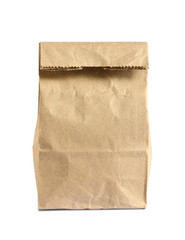 Lunch bag isolated on white background