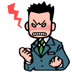 ビジネスマンの怒り