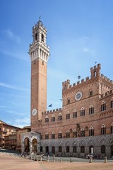 Obraz premium Siena City Hall on Piazza del Campo, Tuscany, Italy