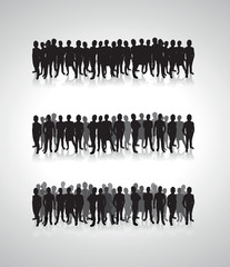 people silhouette background lines