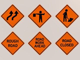 Obraz premium Traffic signs 3D render image
