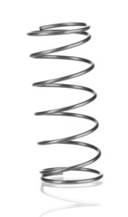 Coil spring isolated on white