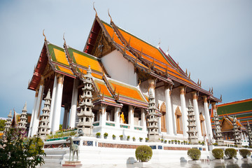 Temple in Bangkok Wat Suthat, Thailand