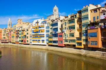 old town of Girona, Spain