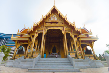 The beautiful of Royal Thai Pavilion in Siriraj Hospital, Bangko