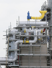 Pipe line with structure