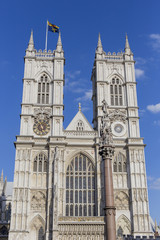 Fototapeta na wymiar Towers of Westminster Abbey