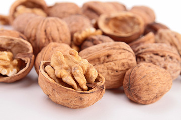isolated walnut