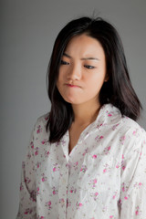 Fototapeta premium Attractive asian girl 20 years old shot in studio
