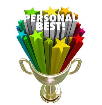 Personal Best Winner Trophy Pride in Accomplishment
