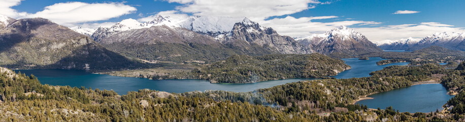 Naklejka na ściany i meble Panorama - San Carlos de Bariloche (Patagonie - argentyński)