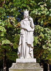 Fototapeta premium Reine de France. Statue jardin du Luxembourg, Paris