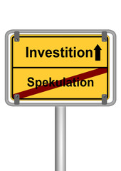 Investition vs Spekulation