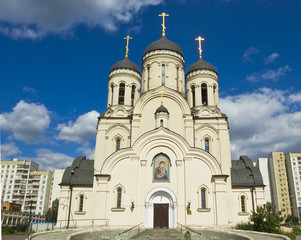 Fototapeta na wymiar Moscow, church in Maryino