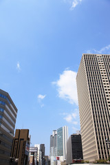大阪梅田の街並