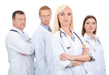 Fototapeta premium Medical workers isolated on white