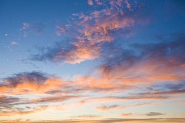 Naklejka na ściany i meble clouds during sunset