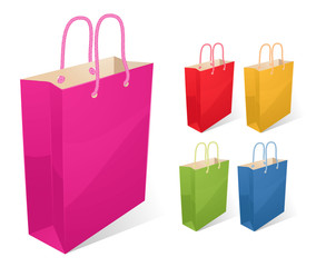 Shopping bags. Vector.