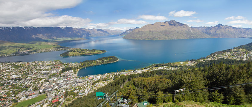 Neuseeland, Queenstown mit Lake Wakatipu