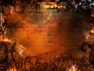 mysterious spells background - 56379291
