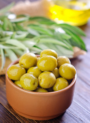 green olives