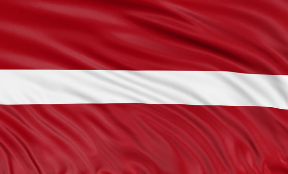 3D Latvian flag