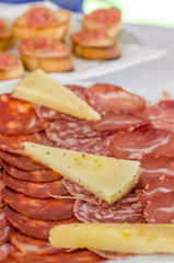 Antipasto di terra, salumi e formaggio