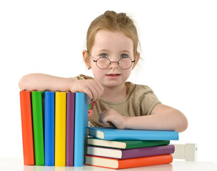 Mädchen mit Büchern