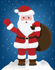 Santa Claus with gifts