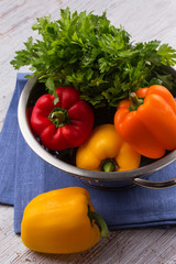 Fresh vegetables in bowl