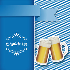 Oktoberfest O'zapft is! - Karte Card