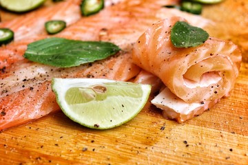Fresh salmon