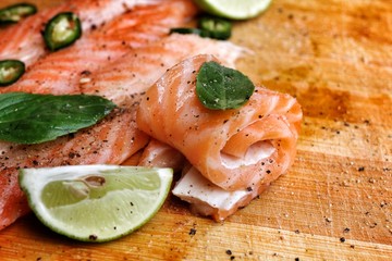 Fresh salmon