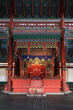 景福宮 勤政殿の玉座