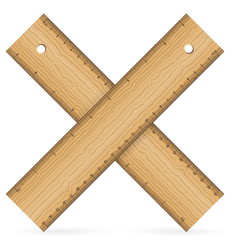 wooden rulers icon