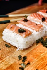 Salmon Sushi.