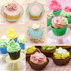 Mural de cupcakes