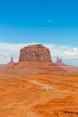 Death Valley under the blue sky