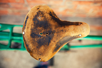 Old retro bicycle