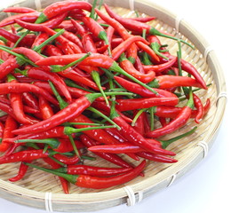 group of red chilies