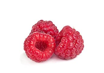 Raspberry fruit isolated