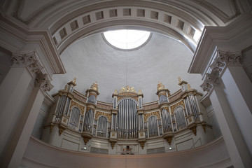Organ inside of the Helsinki Cathedral (Tuormiokirkko) in Helsinki, Finland, Scandinavia, Europe