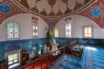 Interior of a mosque  in Istanbul,Turkey.