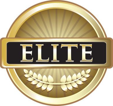 Elite Gold Vintage Label