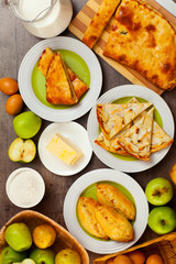Home baking with apples