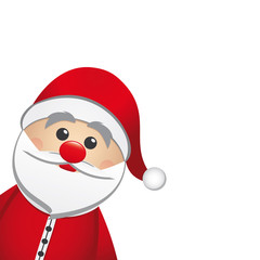 santa claus isolated white background